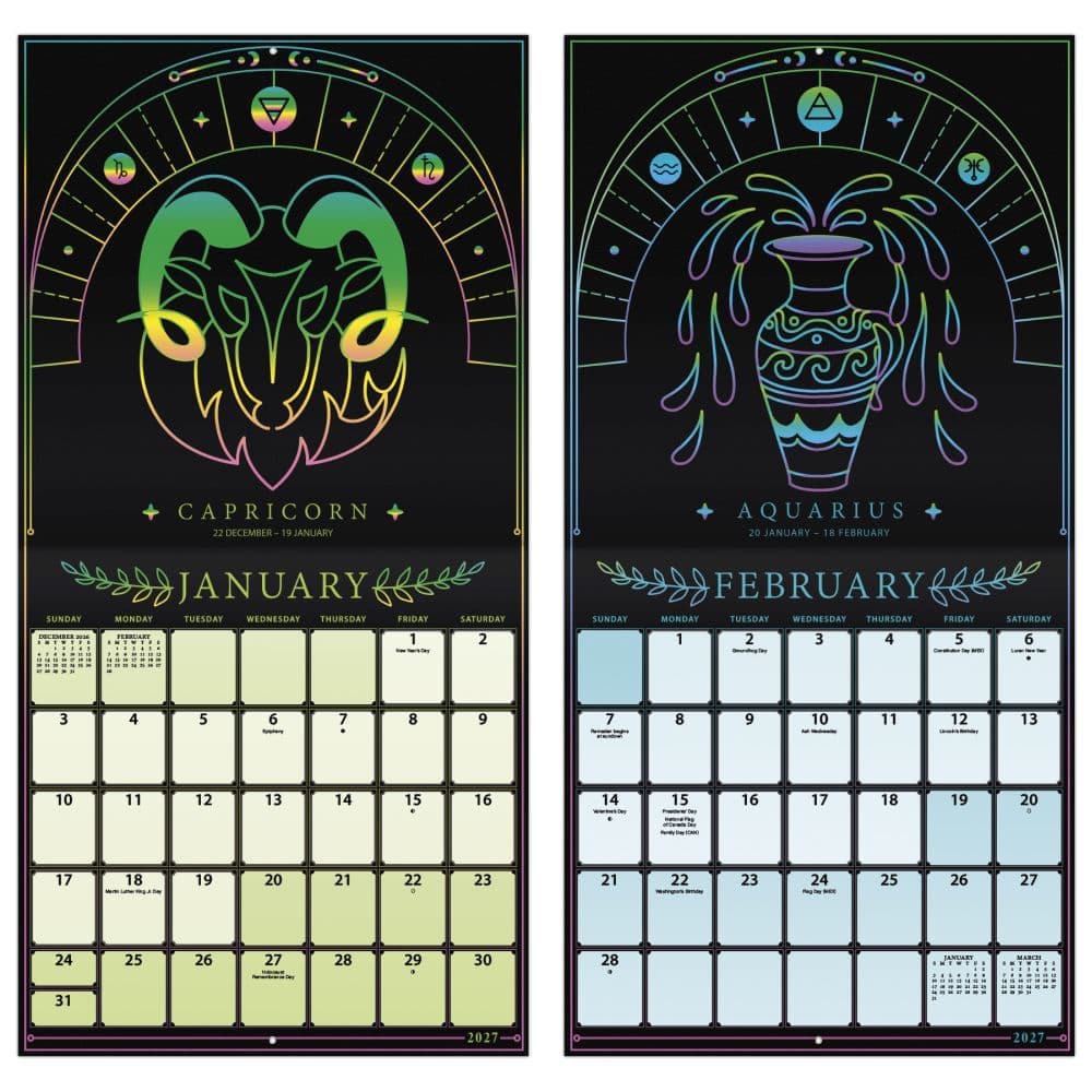 Astrology 2027 Wall Calendar Fifth Alternate Image