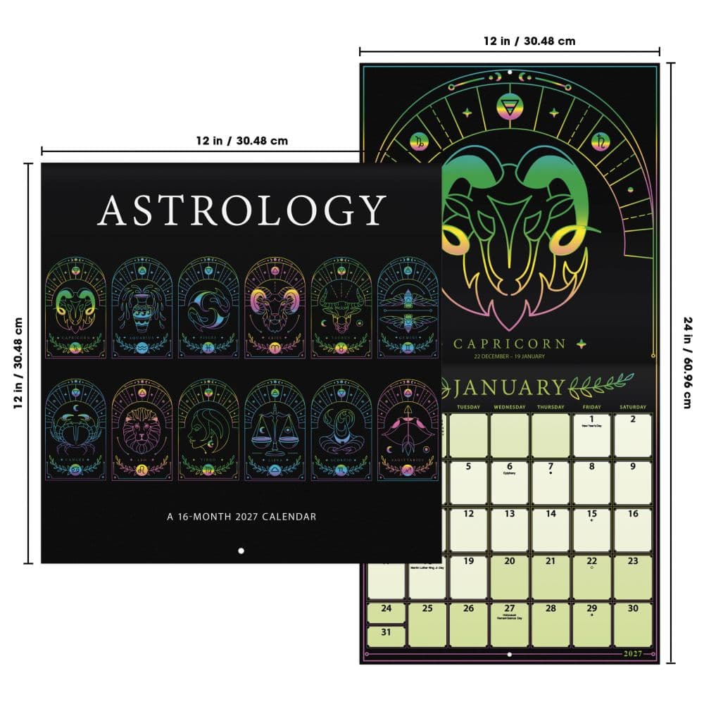 Astrology 2027 Wall Calendar Sixth Alternate Image