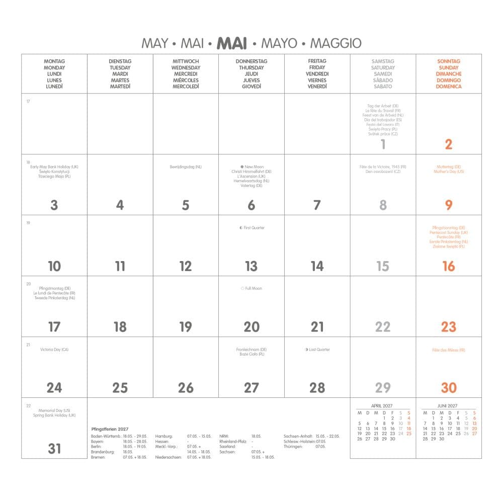 Paris Retro 2027 Wall Calendar Eleventh Alternate Image