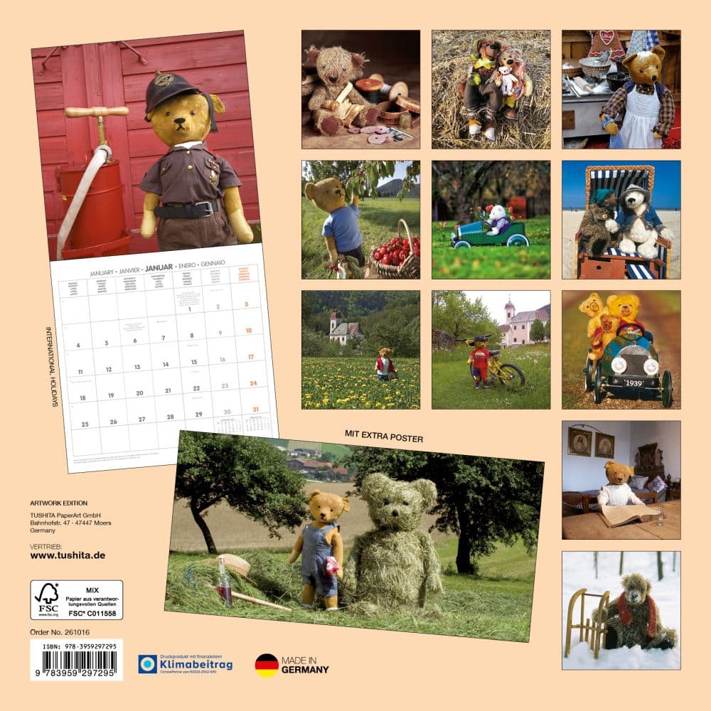 Teddys World 2027 Wall Calendar First Alternate Image