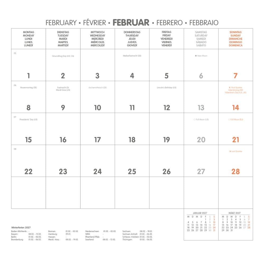 Teddys World 2027 Wall Calendar Fifth Alternate Image