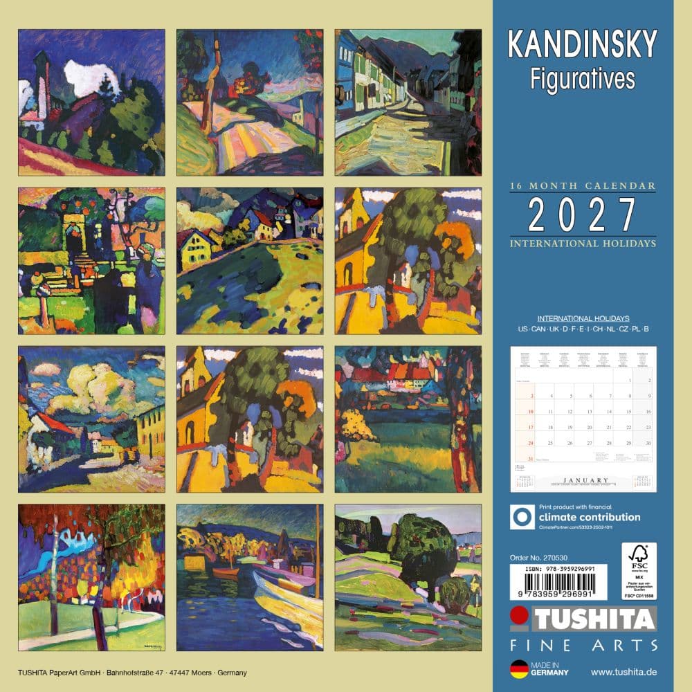 Wassily Kandinsky Figuratives 2027 Wall Calendar First Alternate Image