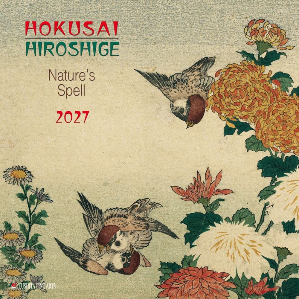 Hokusai Hiroshige Natures Spell 2027 Wall Calendar