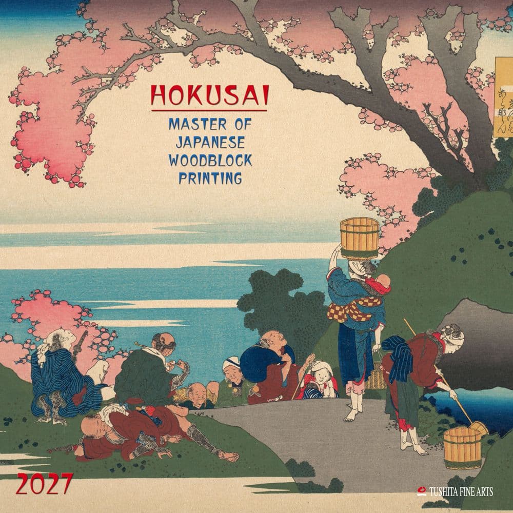 Hokusai Japanese Woodblock Printing 2027 Wall Calendar