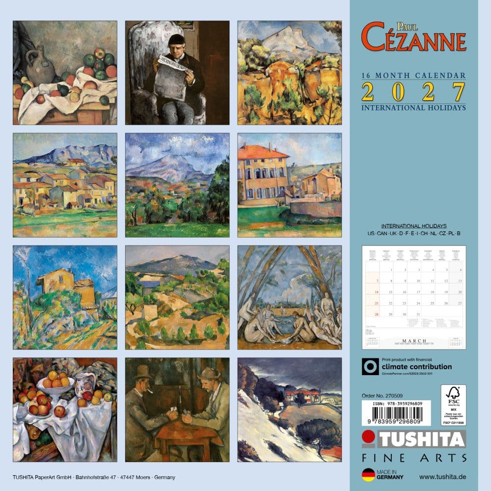 Paul Cezanne 2027 Wall Calendar First Alternate Image