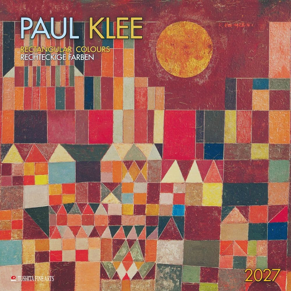 Paul Klee Rectangular Colours 2027 Wall Calendar Main Product Image