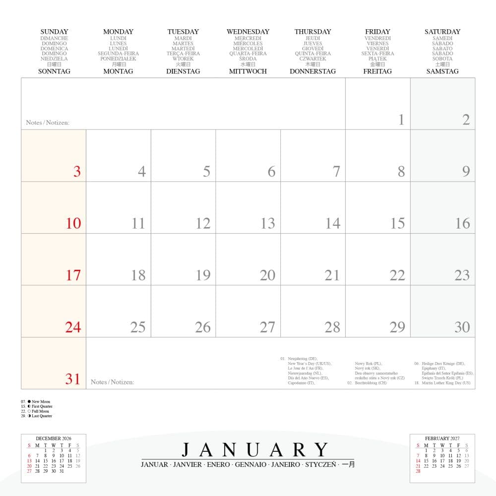 Magic Owls 2027 Wall Calendar Third Alternate Image