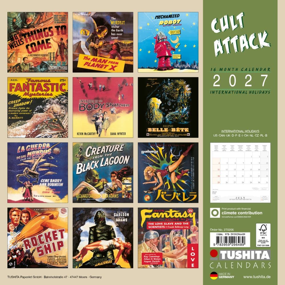 Cult Attack 2027 Wall Calendar First Alternate Image