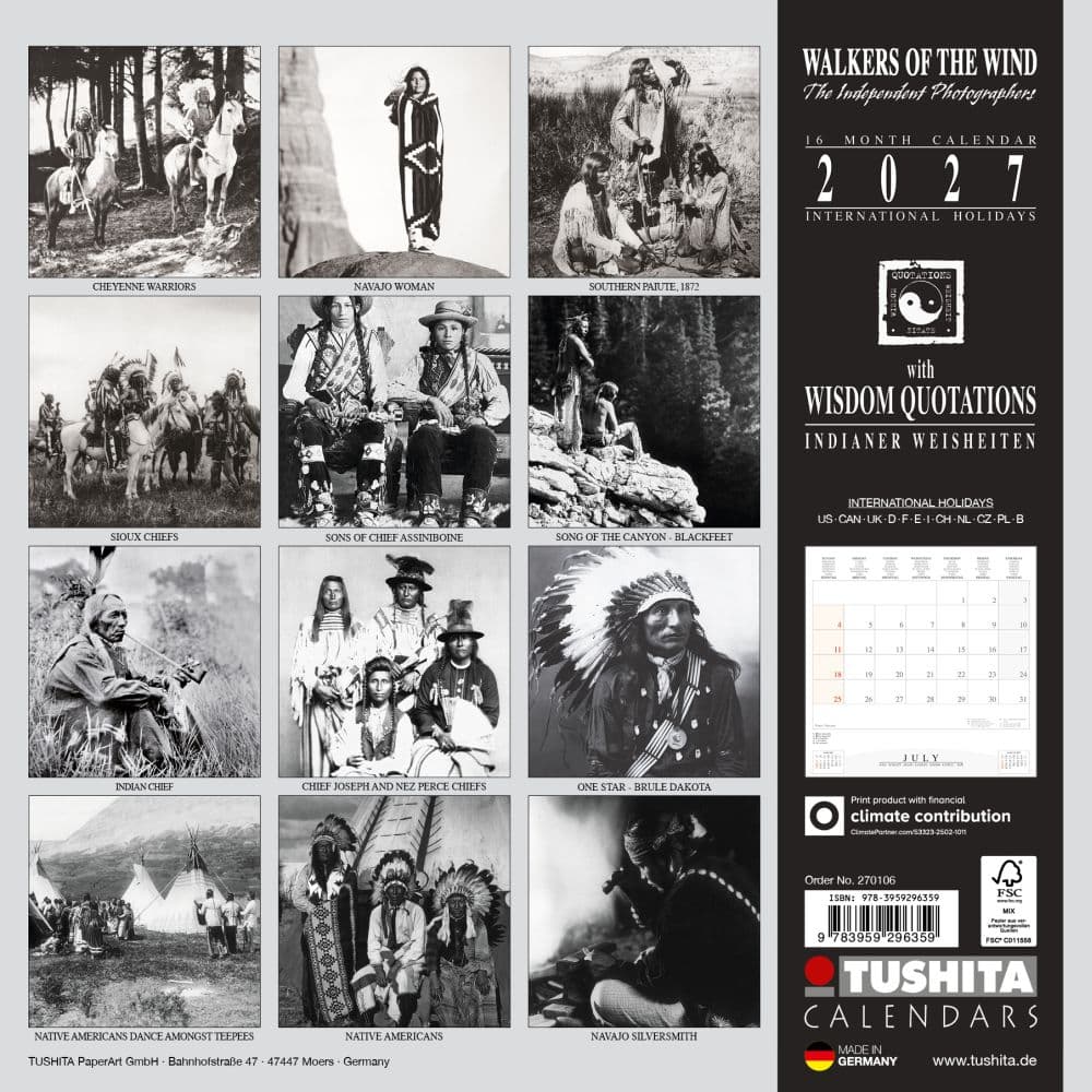 Walkers of the Wind 2027 Wall Calendar First Alternate Image