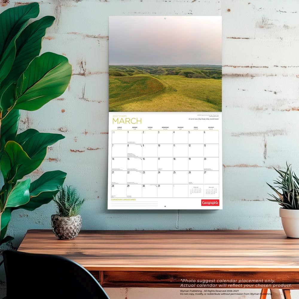 Canada Wilderness Deluxe 2027 Wall Calendar Fifth Alternate Image