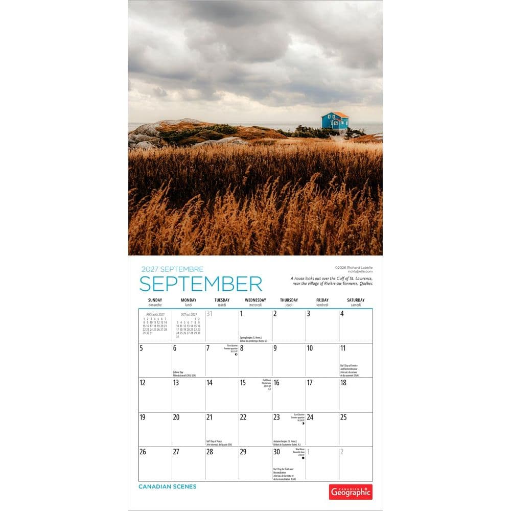 Canada Wyman 2027 Mini Wall Calendar Third Alternate Image