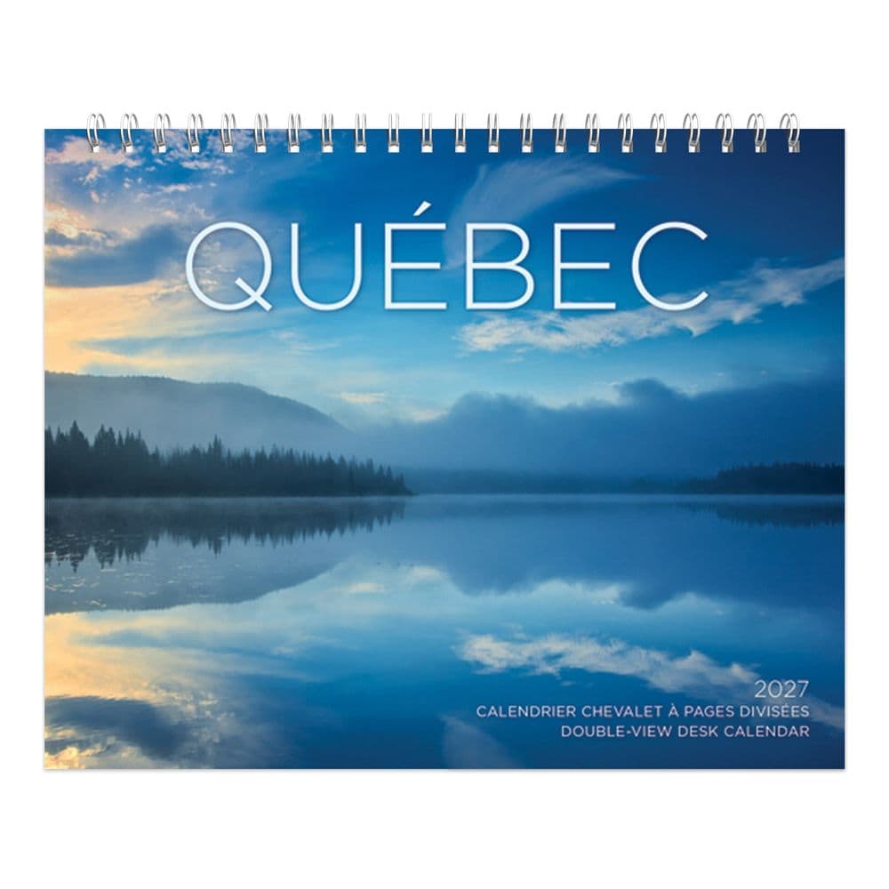 Quebec Double 2027 Easel Desk Calendar French Main Product Image