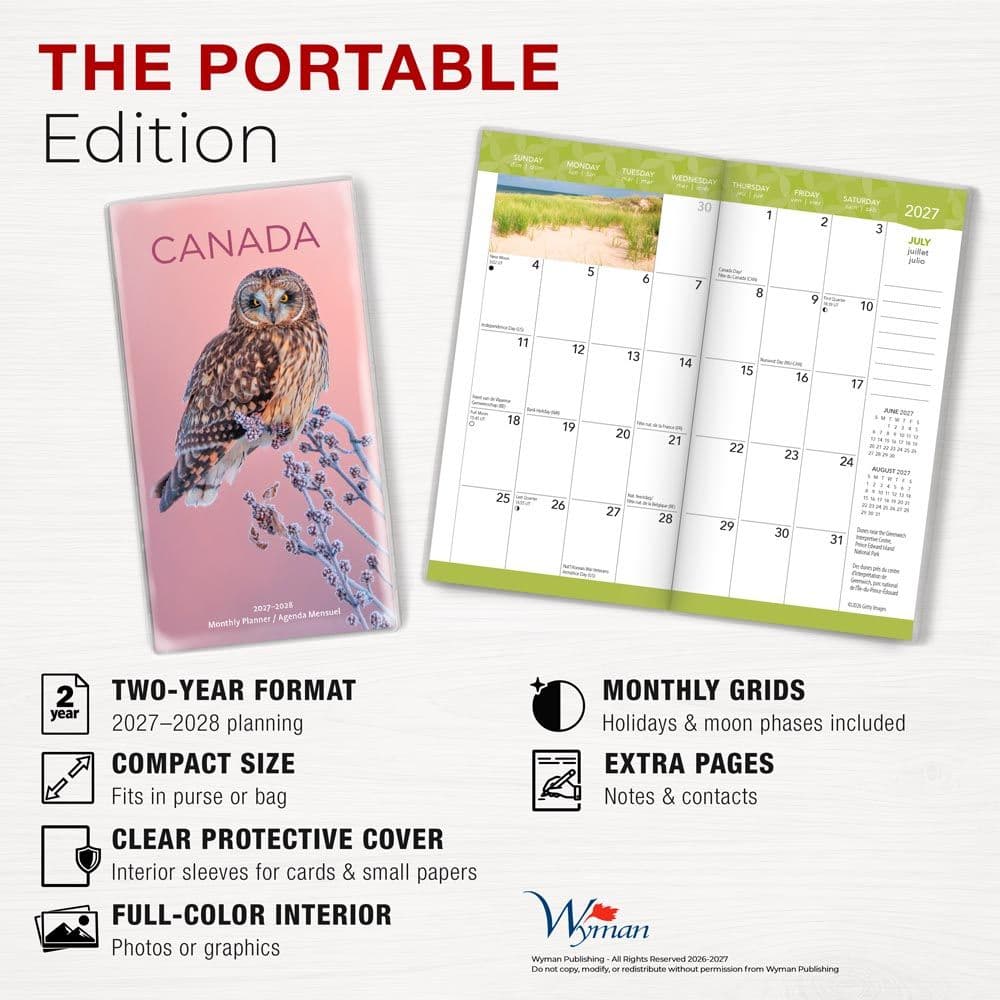 Canada 2027 2 Year Pocket Planner Fifth Alternate Image