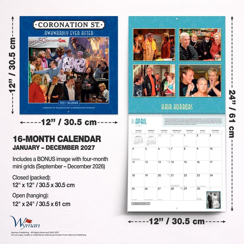 Coronation Street 2027 Wall Calendar Sixth Alternate Image