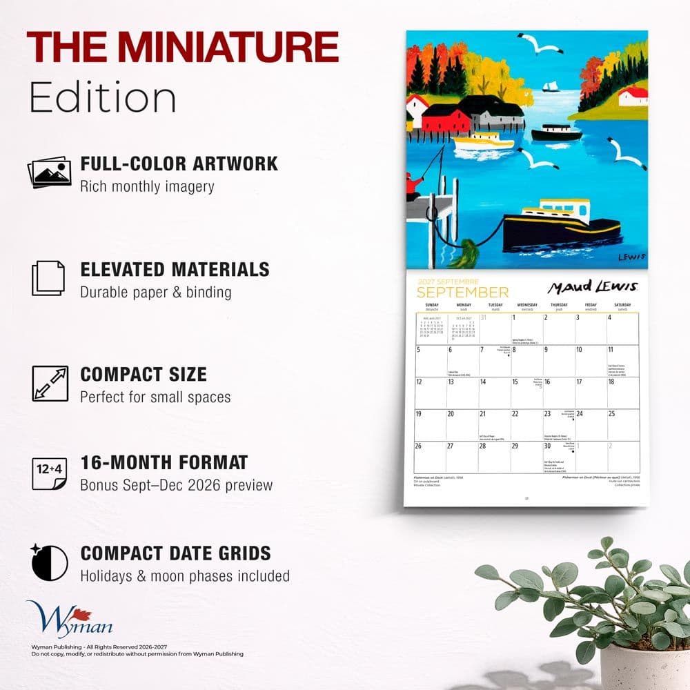 Lewis 2027 Mini Wall Calendar Fifth Alternate Image