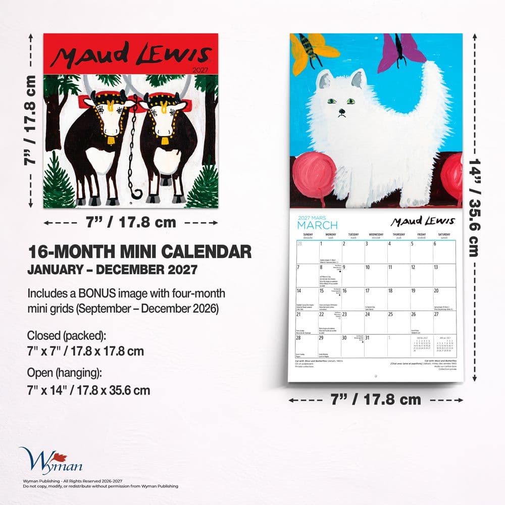 Lewis 2027 Mini Wall Calendar Sixth Alternate Image