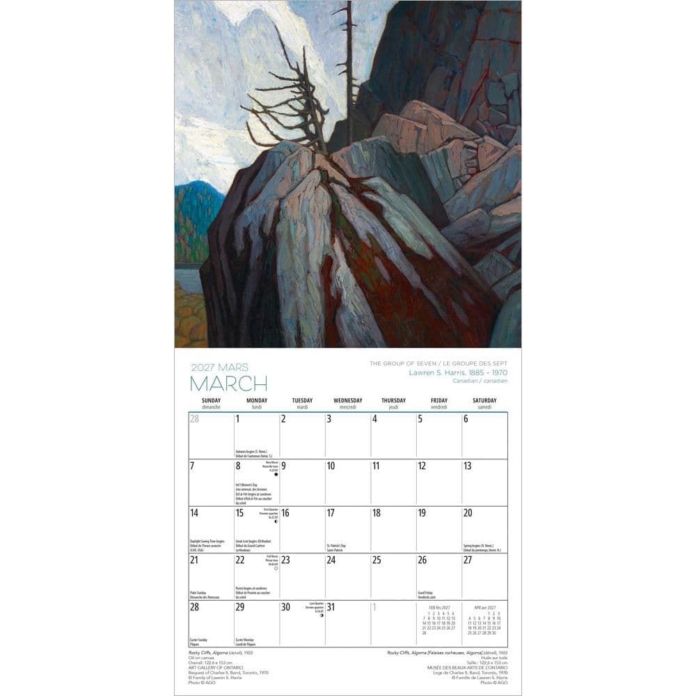 Group of Seven AGO 2027 Mini Wall Calendar Second Alternate Image