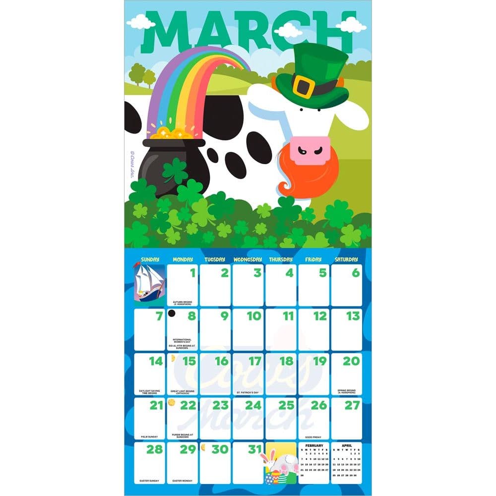 Cows Art 2027 Wall Calendar Second Alternate Image