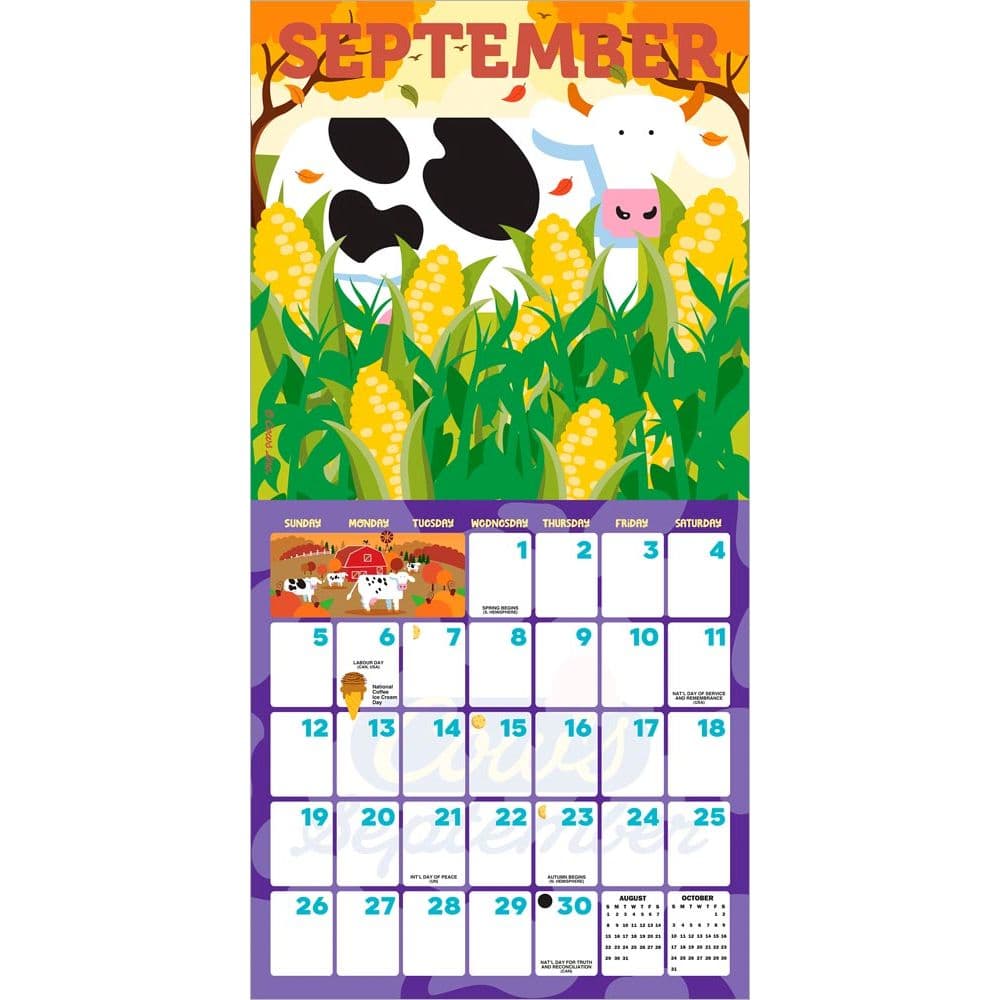 Cows Art 2027 Wall Calendar Third Alternate Image