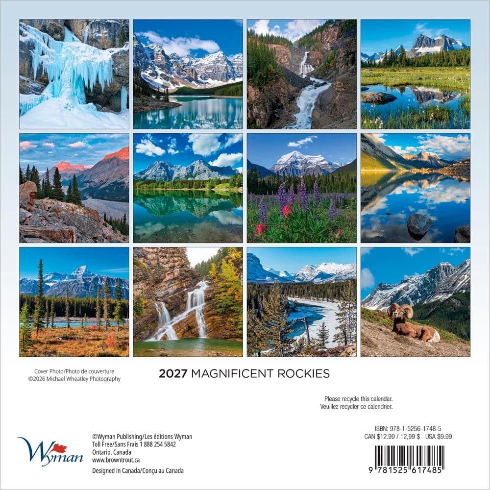 Magnificent Rockies 2027 Mini Wall Calendar First Alternate Image