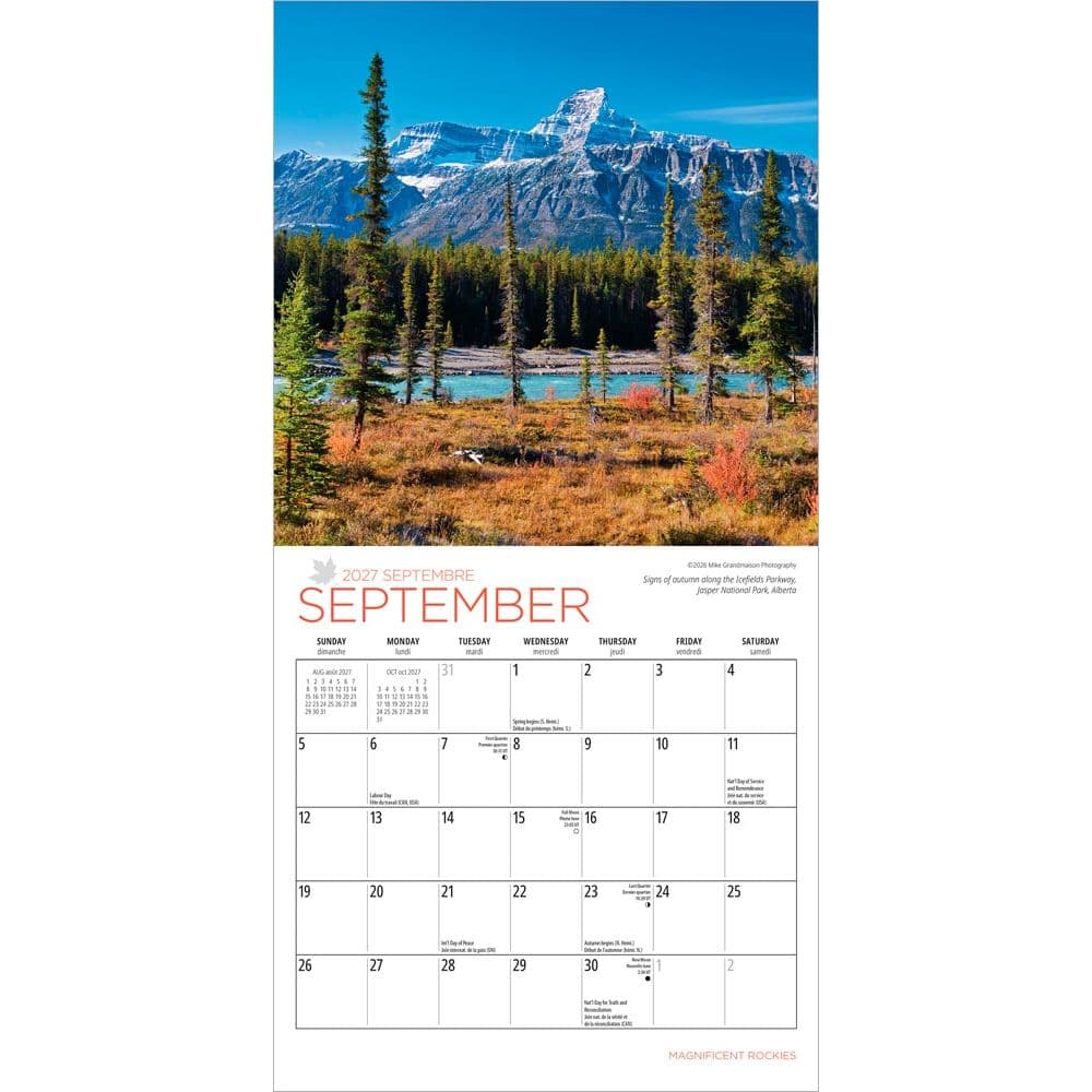 Magnificent Rockies 2027 Mini Wall Calendar Third Alternate Image