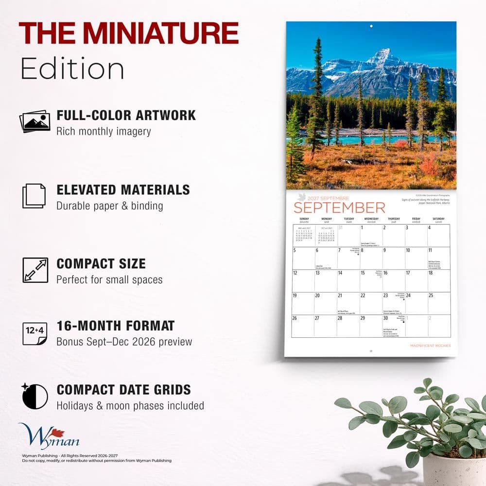 Magnificent Rockies 2027 Mini Wall Calendar Fifth Alternate Image