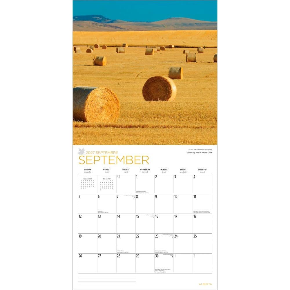 Alberta 2027 Wall Calendar Third Alternate Image