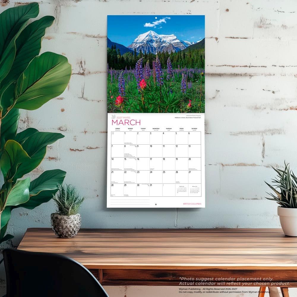 British Columbia 2027 Wall Calendar Fourth Alternate Image