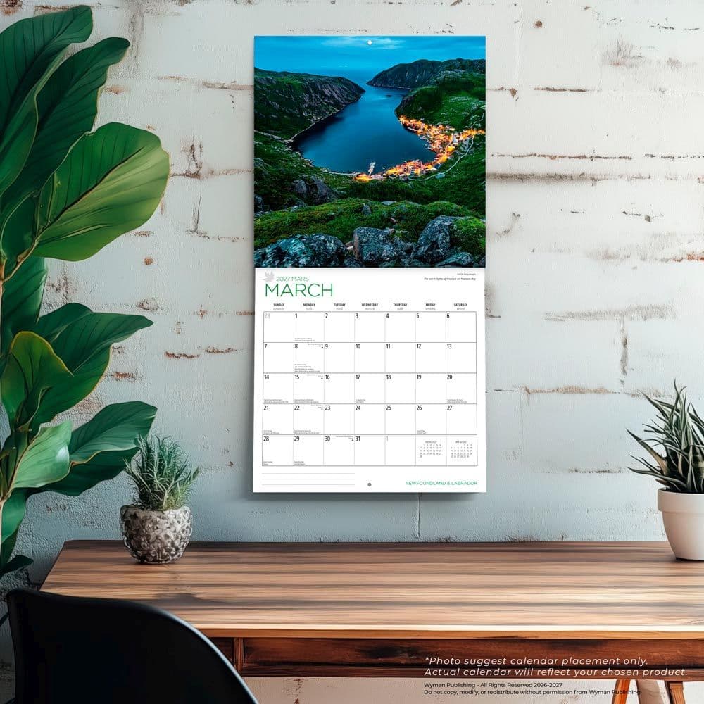 Newfoundland and Labrador 2027 Wall Calendar Fourth Alternate Image