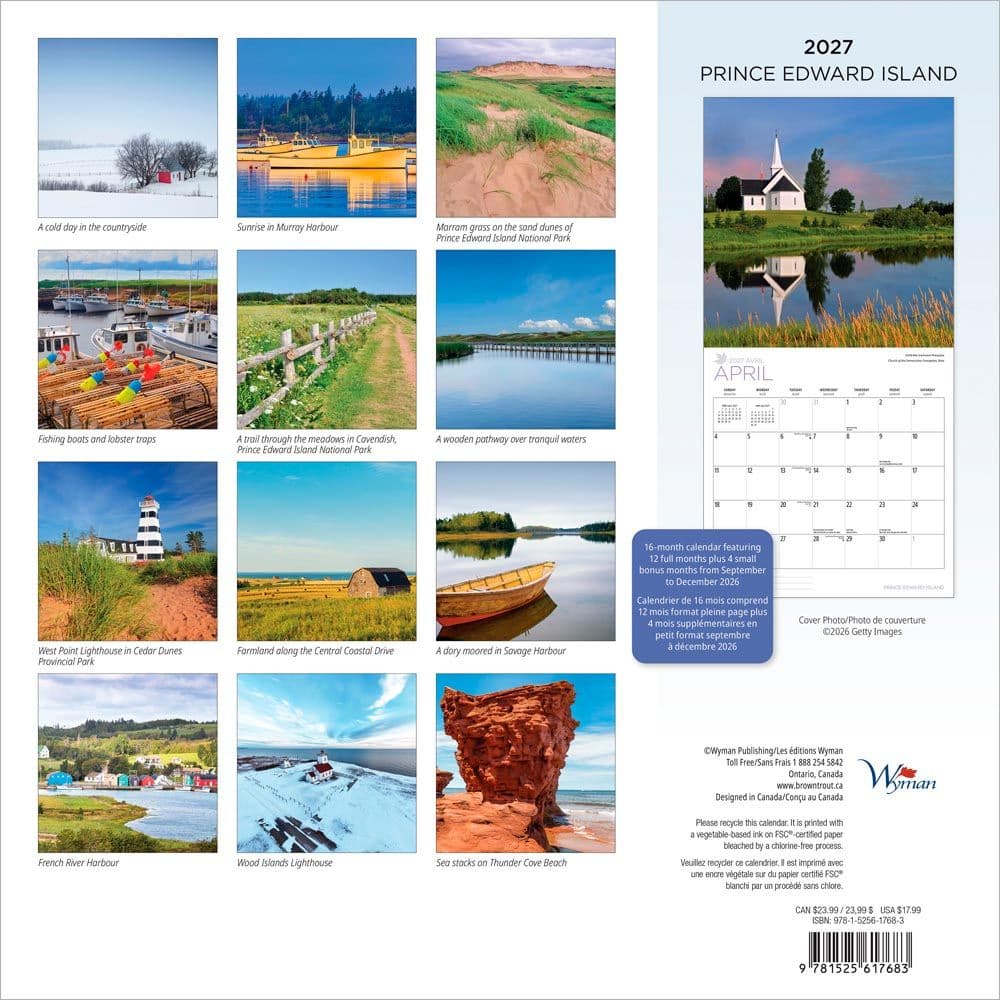 Prince Edward Island 2027 Wall Calendar First Alternate Image