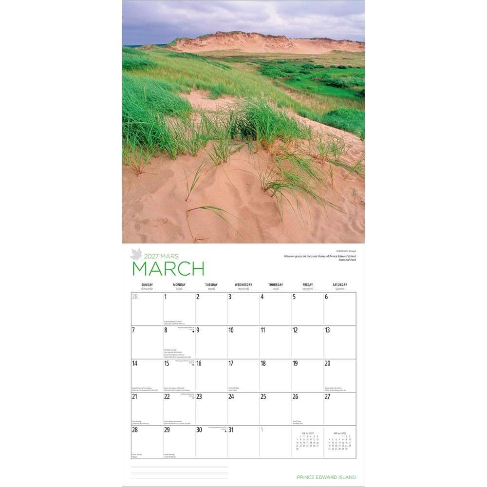 Prince Edward Island 2027 Wall Calendar Second Alternate Image