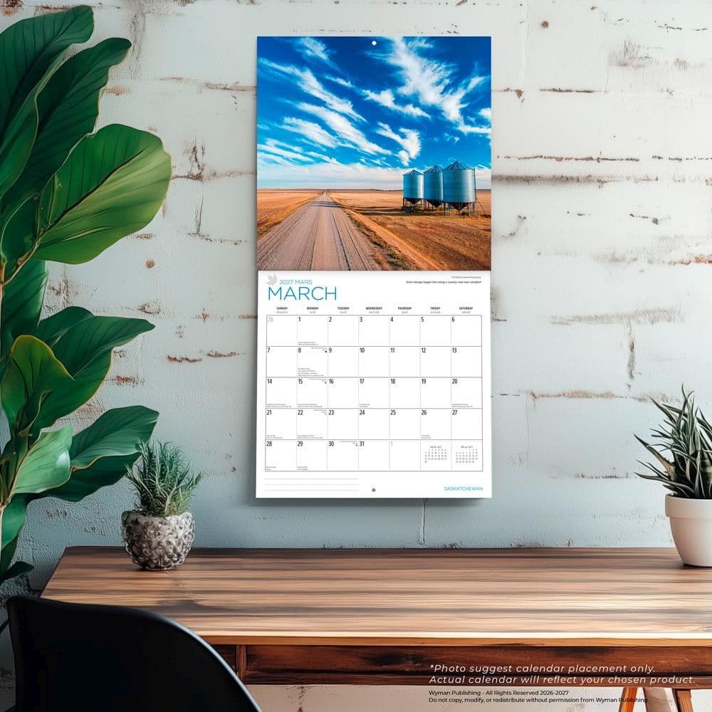 Saskatchewan 2027 Wall Calendar Fourth Alternate Image