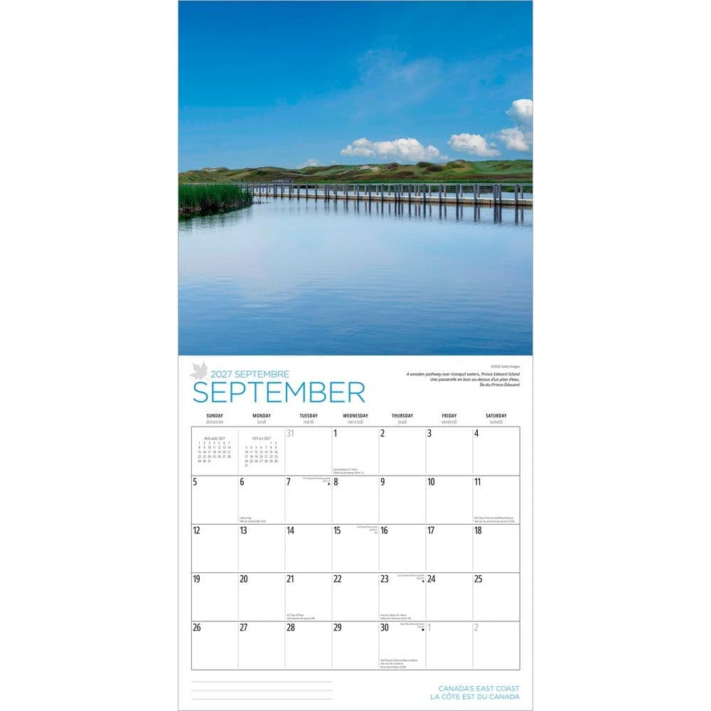 Canadas East Coast 2027 Wall Calendar Third Alternate Image