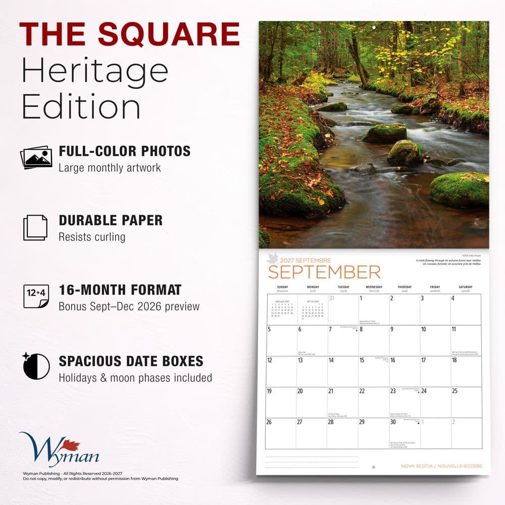 Nova Scotia 2027 Wall Calendar Fifth Alternate Image