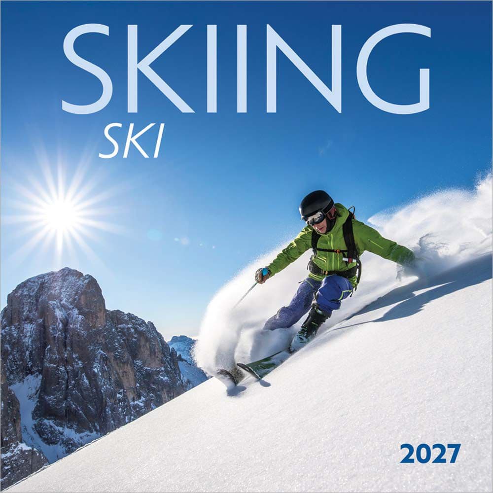 image Skiing 2027 Wall Calendar Main Product Image