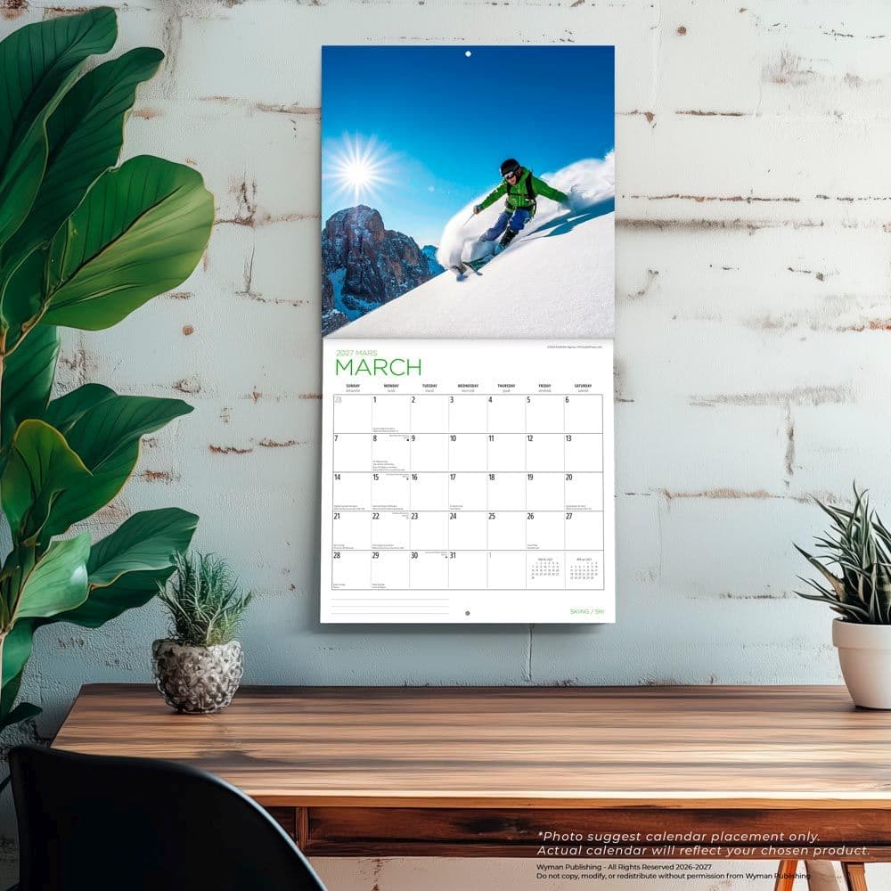 Skiing 2027 Wall Calendar Fourth Alternate Image