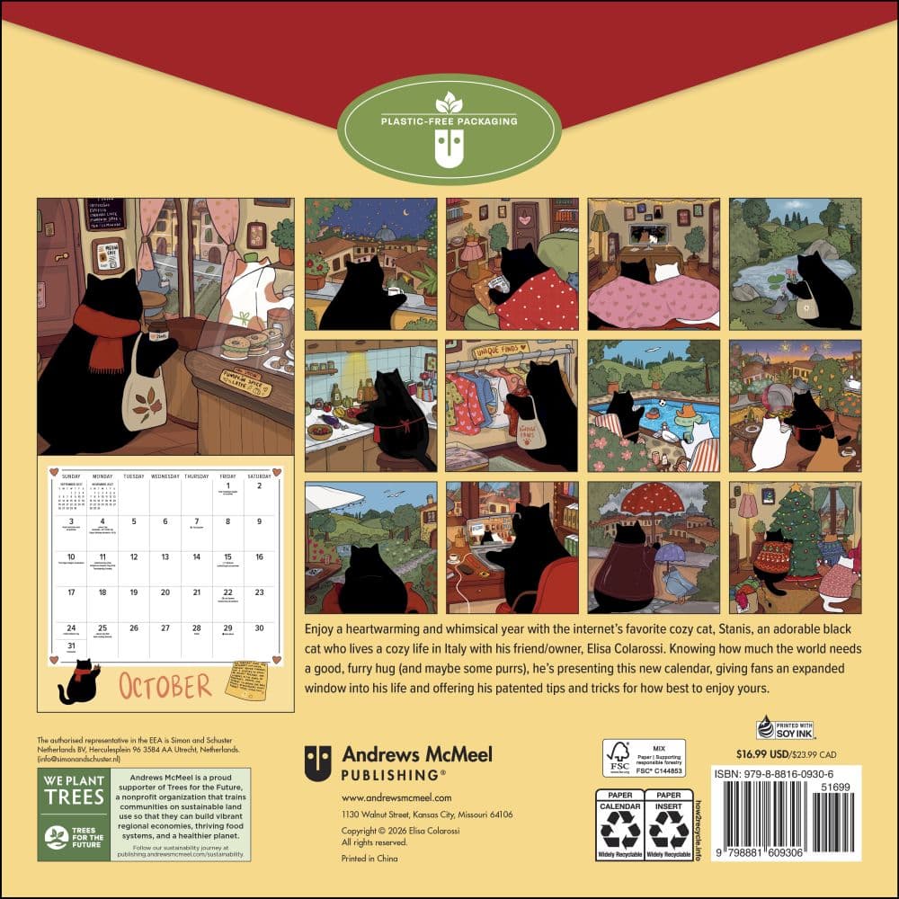 Stanis the Cat 2027 Wall Calendar First Alternate Image