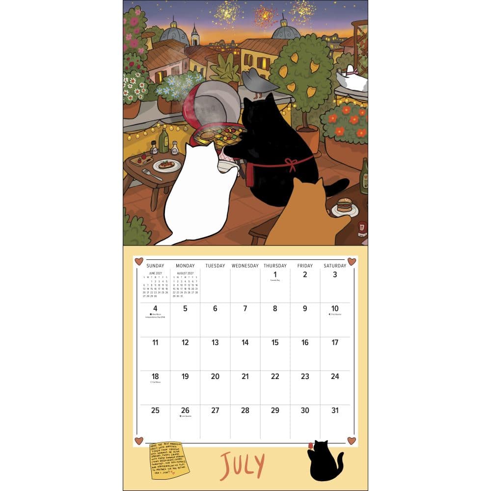 Stanis the Cat 2027 Wall Calendar Fifth Alternate Image
