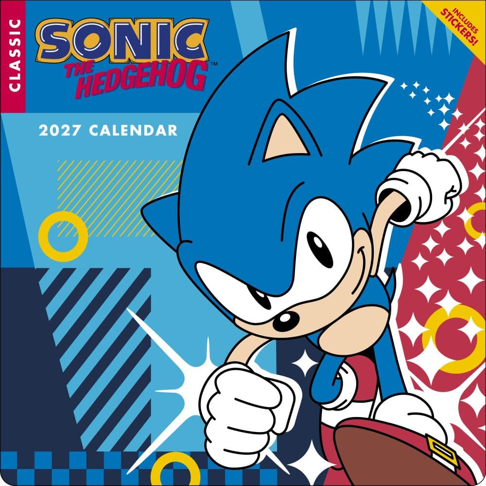 Sonic the Hedgehog 2027 Wall Calendar Main Product Image