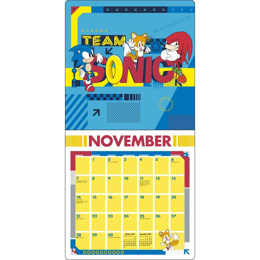 Sonic the Hedgehog 2027 Wall Calendar First Alternate Image