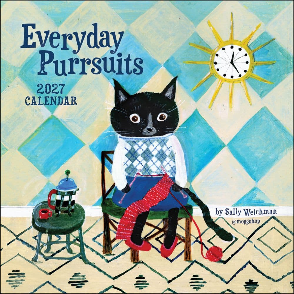 image Everyday Purrsuits 2027 Wall Calendar by Sally Welchman Main Product Image
