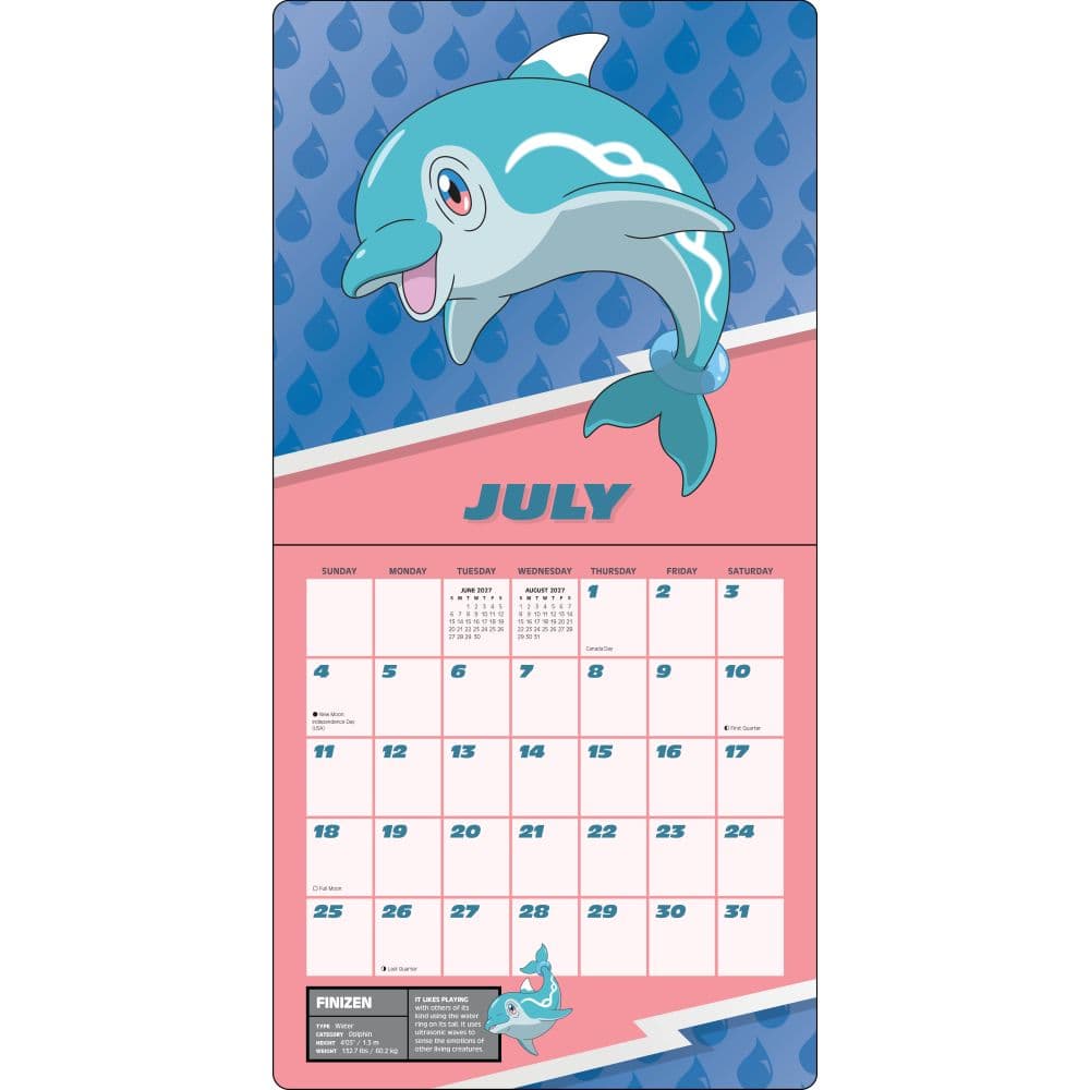 Pokemon 2027 Wall Calendar Third Alternate Image