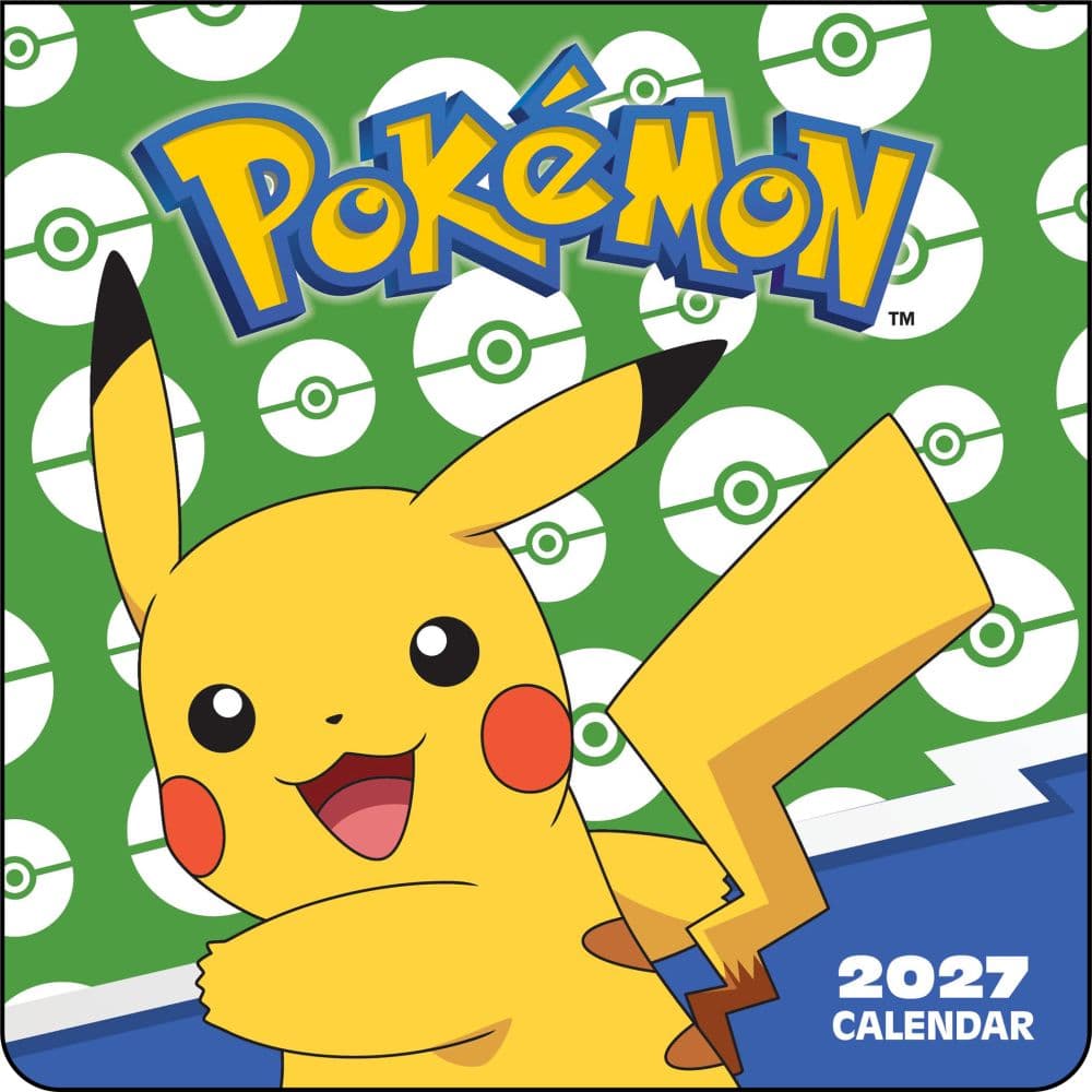 Pokemon 2027 Mini Wall Calendar Main Product Image