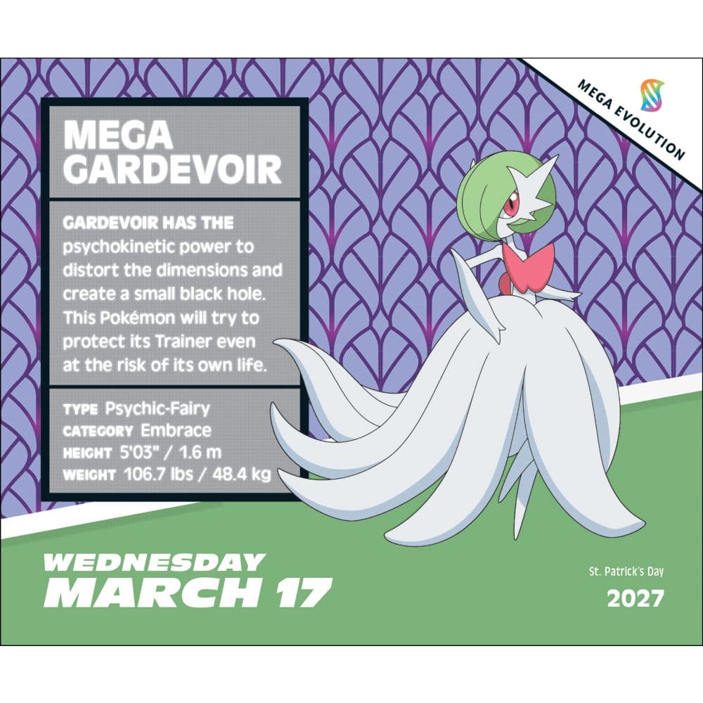 Pokemon 2027 Desk Calendar First Alternate Image