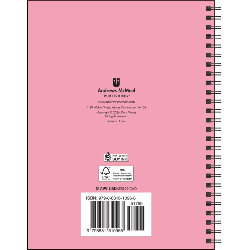 Pocket Peaches 2027 Coloring Planner First Alternate Image