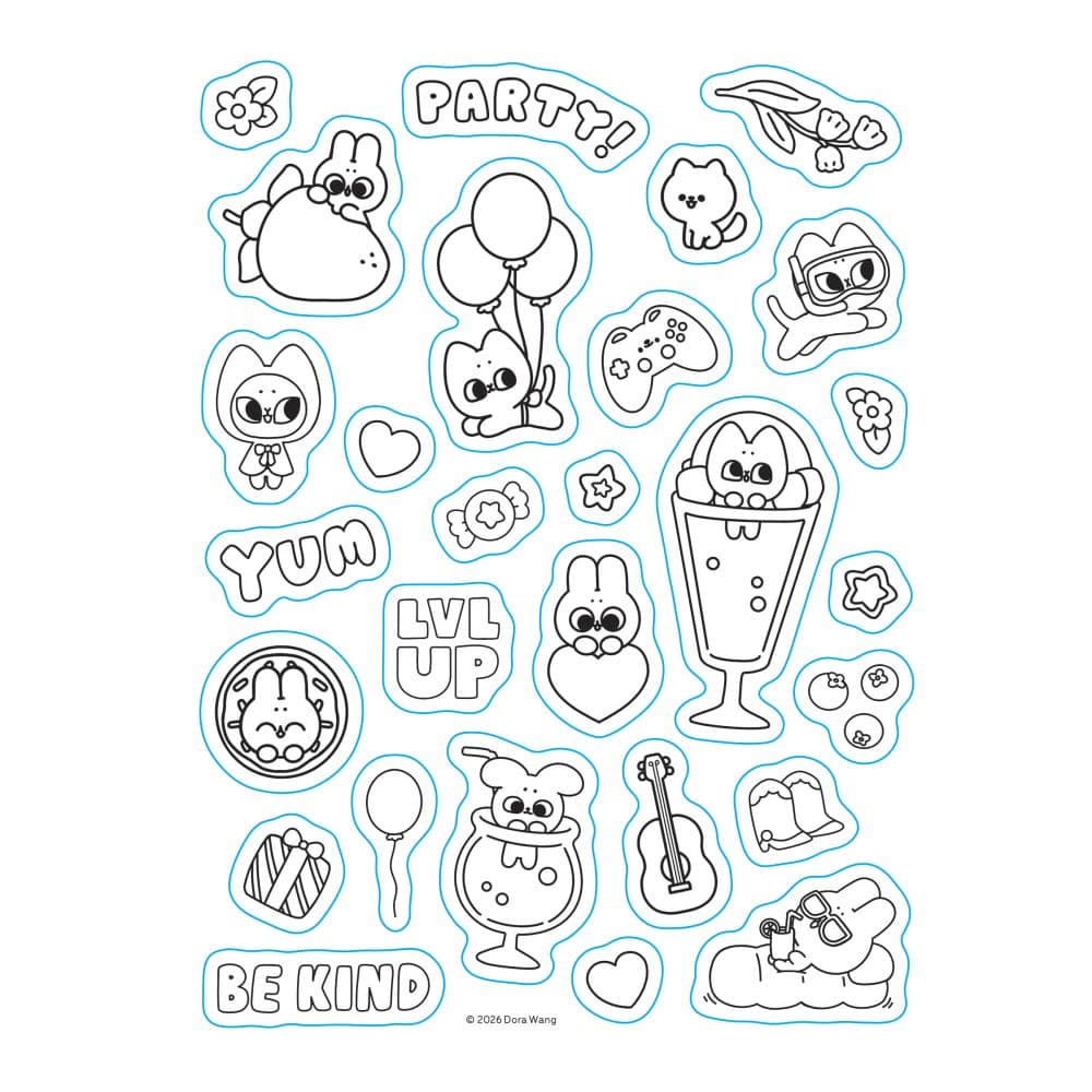 Pocket Peaches 2027 Coloring Planner Sixth Alternate Image