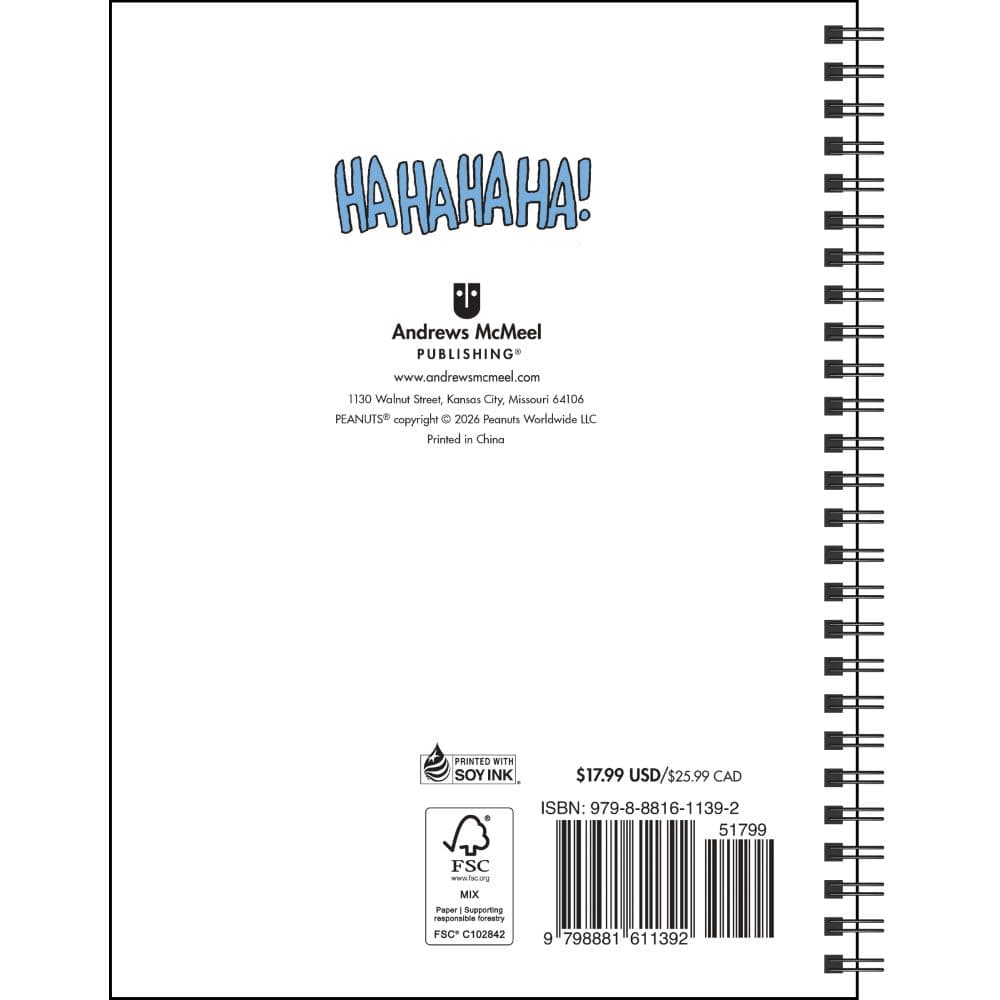 PEANUTS 2027 Coloring Planner First Alternate Image