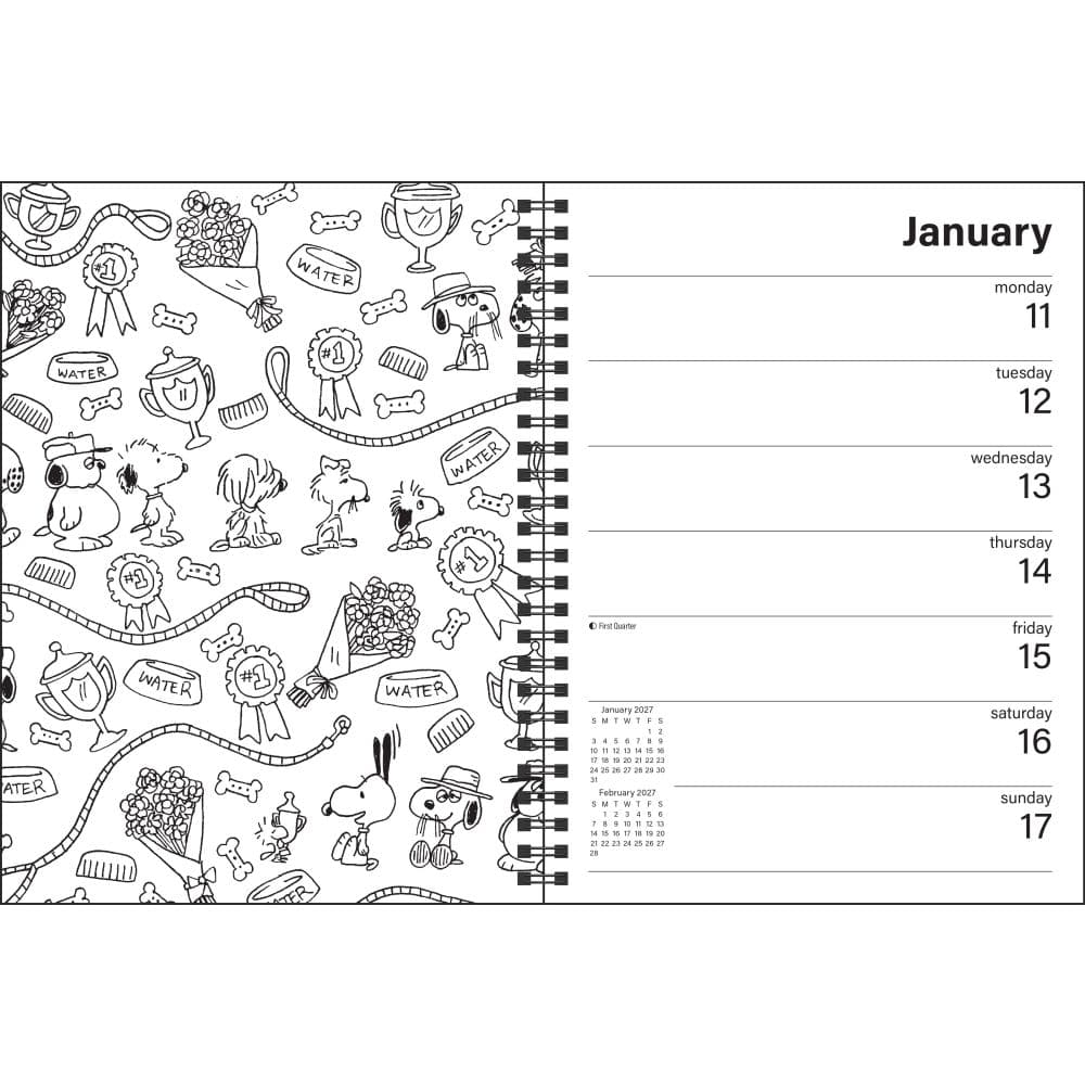 PEANUTS 2027 Coloring Planner Third Alternate Image