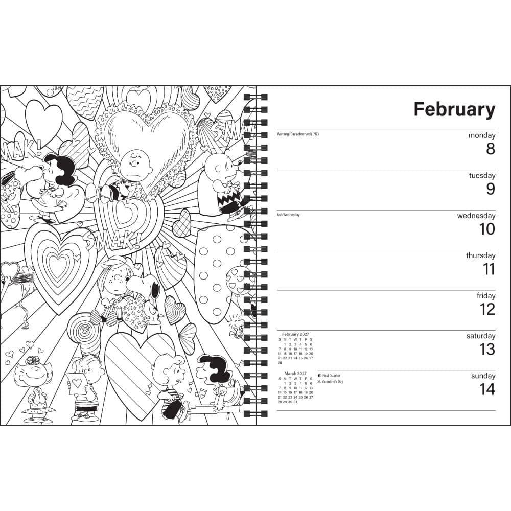 PEANUTS 2027 Coloring Planner Fourth Alternate Image