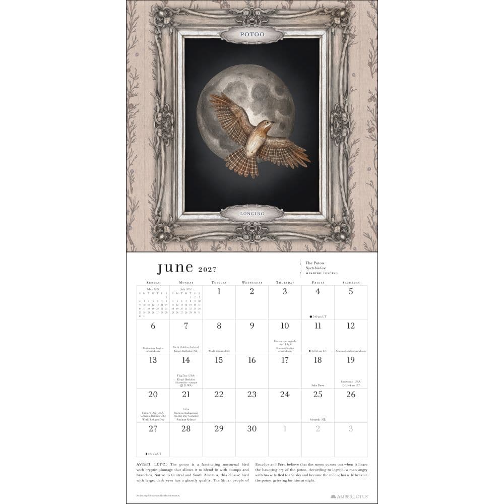 Ornithography 2027 Wall Calendar Second Alternate Image